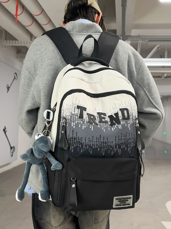 Školski ruksak unisex od najlona, izdržljiv, mladi kampus stil, za srednju školu