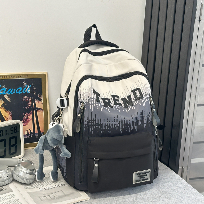 Školski ruksak unisex od najlona, izdržljiv, mladi kampus stil, za srednju školu