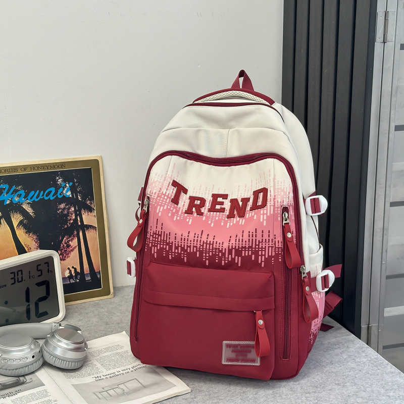 Školski ruksak unisex od najlona, izdržljiv, mladi kampus stil, za srednju školu