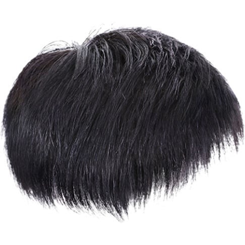 Patch za liniju kose čela, ultra tanak, nevidljiv, ručno pleten, prirodna kosa, M-oblik linije