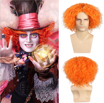 Férfi paróka cosplayhoz – Mad Hatter az Alice Csodaországbanból, D6 modell, hőálló szálak
