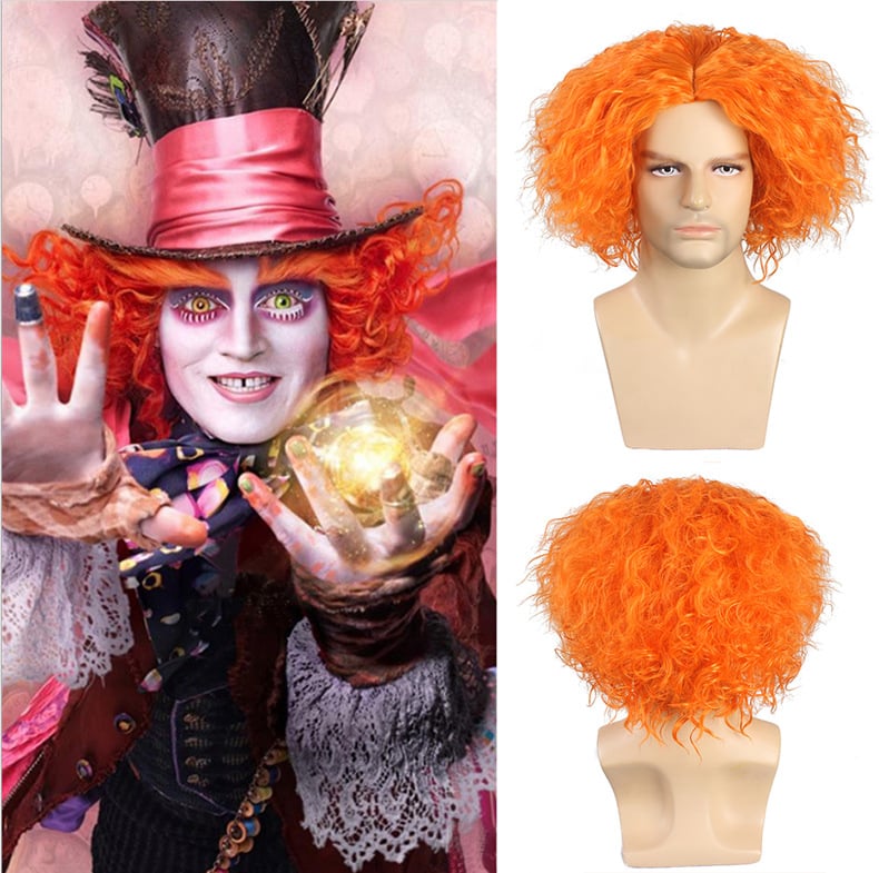 Férfi paróka cosplayhoz – Mad Hatter az Alice Csodaországbanból, D6 modell, hőálló szálak