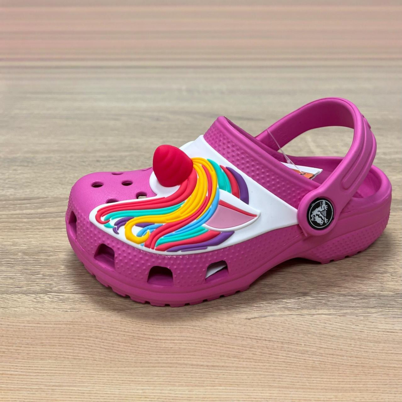 Unisex dječje Crocs‑stil sandale s motivima jednoroga, Pokémon i Miniona — EVA gornji dio, EVA potplat