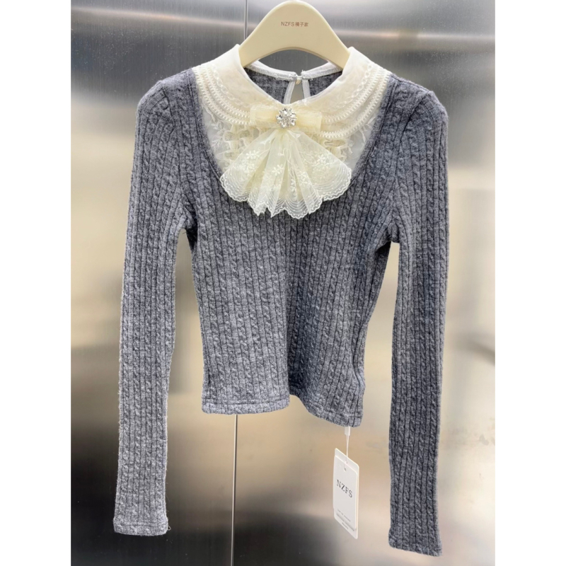 Cardigan stil pulover, mercerizirana pamuk, dugi rukavi, okrugli ovratnik, japansko-korejski ležerni stil