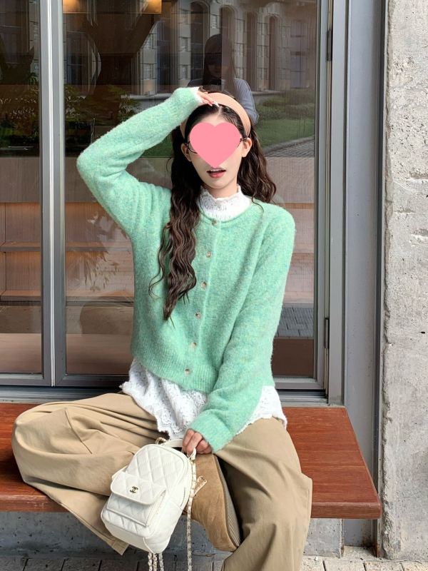 3Mer ženska majica s izvezenim detaljem, dugi rukav, V izrez, Spandex-nailon materijal, ravni kroj