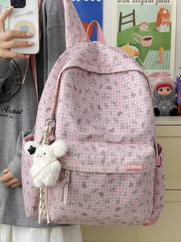 HUASH-8100 veliki studentski ruksak, vanjski dio od najlona, poliester podstava, zatvarač, džep za telefon i pretinac za prijenosno računalo, Casual Travel stil