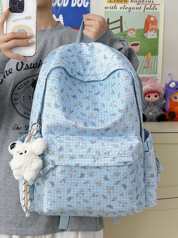 HUASH-8100 veliki studentski ruksak, vanjski dio od najlona, poliester podstava, zatvarač, džep za telefon i pretinac za prijenosno računalo, Casual Travel stil