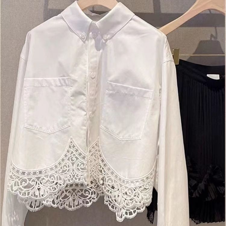 Košulja od Vinylon vlakna, zreliji ženski stil, Polo ovratnik, jednostruko kopčanje, klasični rukav