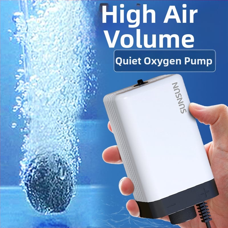 SUNSUN Sensen CT-sorozat akváriumi oxigénszivattyú, halk működésű oxigén-aerátor, AC tápegység, 0,3 kg, 40 dB