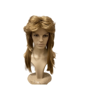 Férfi mullet paróka 80-as évek cosplay Halloween-re (Modell Ruoxiang-151; Hajanyag: K-wire / P-wire; Eredet: Zhejiang; Festés: Nem alkalmas forró festéshez)