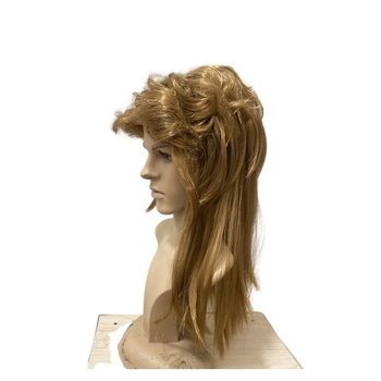 Férfi mullet paróka 80-as évek cosplay Halloween-re (Modell Ruoxiang-151; Hajanyag: K-wire / P-wire; Eredet: Zhejiang; Festés: Nem alkalmas forró festéshez)