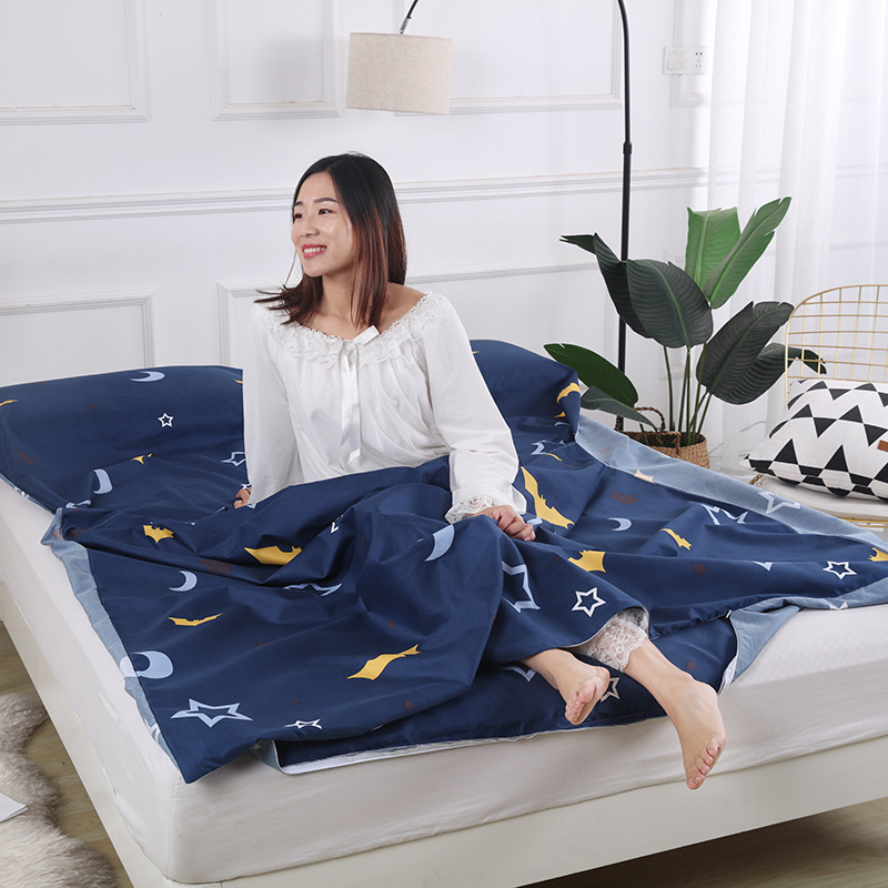 Ταξιδιωτικός υπνόσακος, στυλ φακέλου, πολυεστερικό ύφασμα και επένδυση, για ενήλικες, επιλογές βάρους 320/450/600/650/750 g