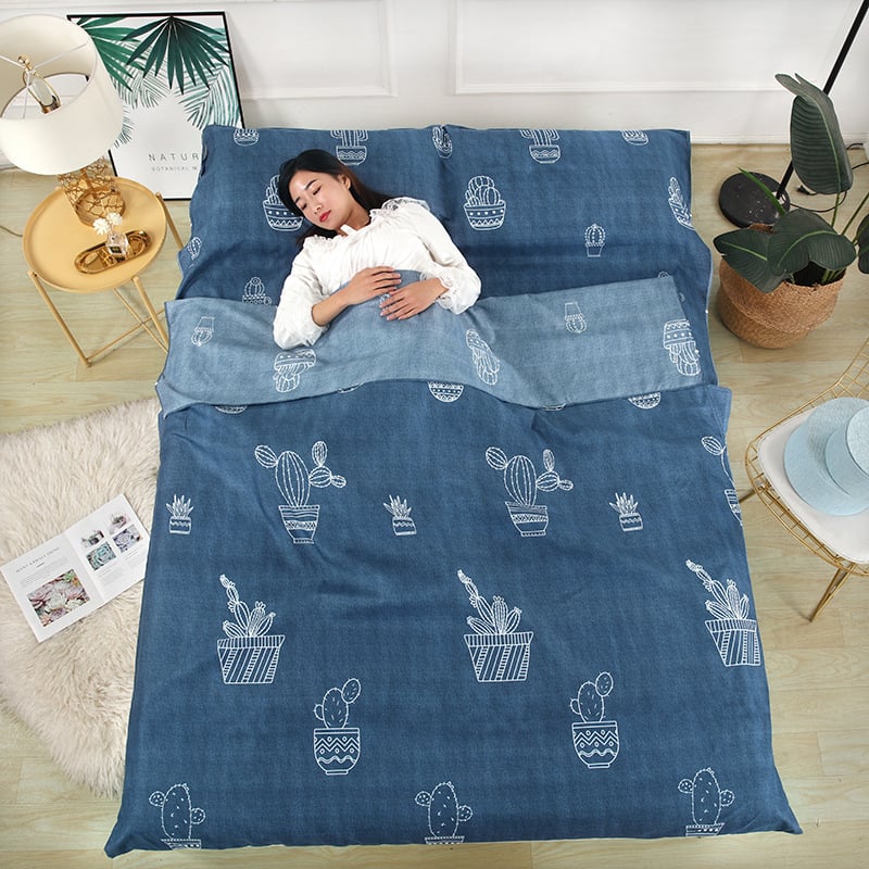 Ταξιδιωτικός υπνόσακος, στυλ φακέλου, πολυεστερικό ύφασμα και επένδυση, για ενήλικες, επιλογές βάρους 320/450/600/650/750 g