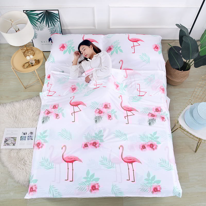 Ταξιδιωτικός υπνόσακος, στυλ φακέλου, πολυεστερικό ύφασμα και επένδυση, για ενήλικες, επιλογές βάρους 320/450/600/650/750 g