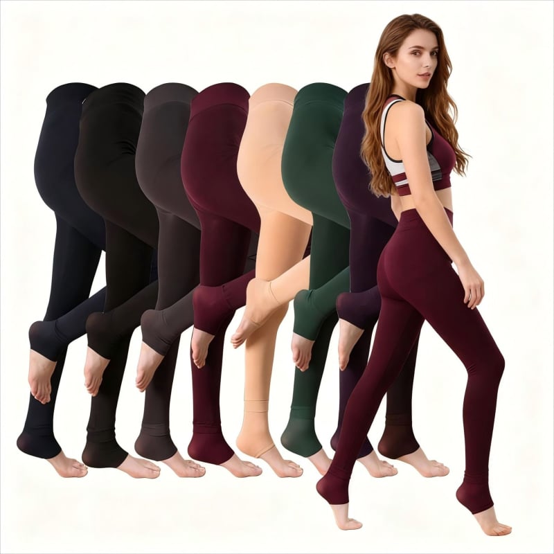 Capri tajice s fleec podstavom, poliester, debeli zimi, podizanje zadnjice i oblikovanje tijela