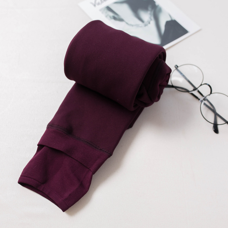 Capri tajice s fleec podstavom, poliester, debeli zimi, podizanje zadnjice i oblikovanje tijela