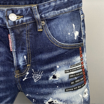 Muške jeans hlače - Slim Stretch, ravni kroj, isprano, pamuk 85%, srednji struk