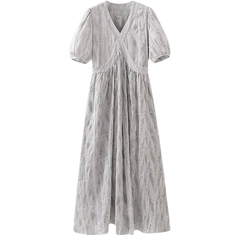 Trudnička ljetna haljina s petalnim rukavima, poliester tkanina 90–95%, midi duljina