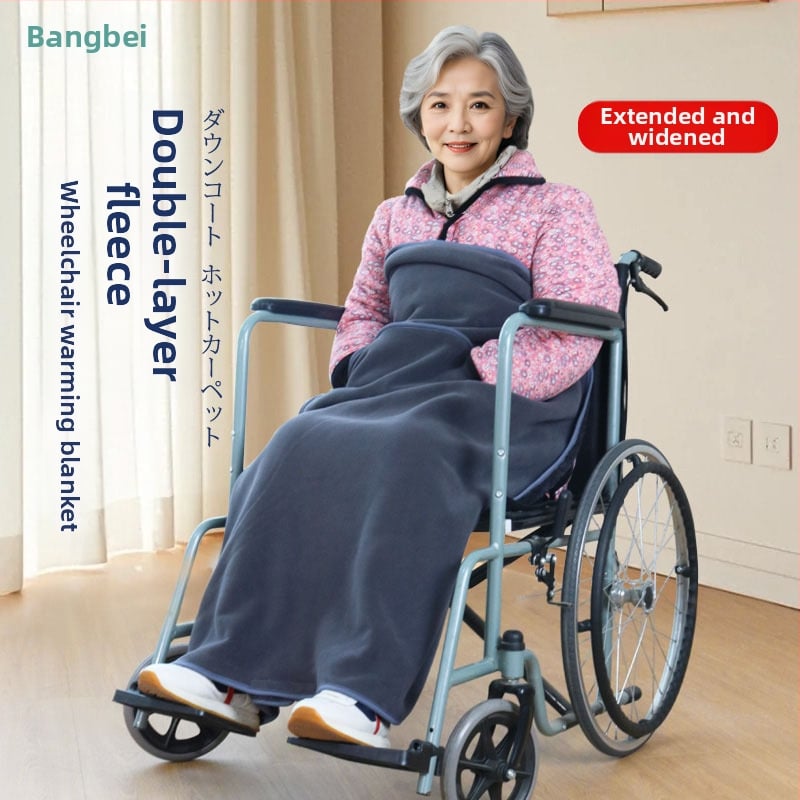 Téli kerekesszék takaró korall plüssből, 300–500 g, minimalist stílus