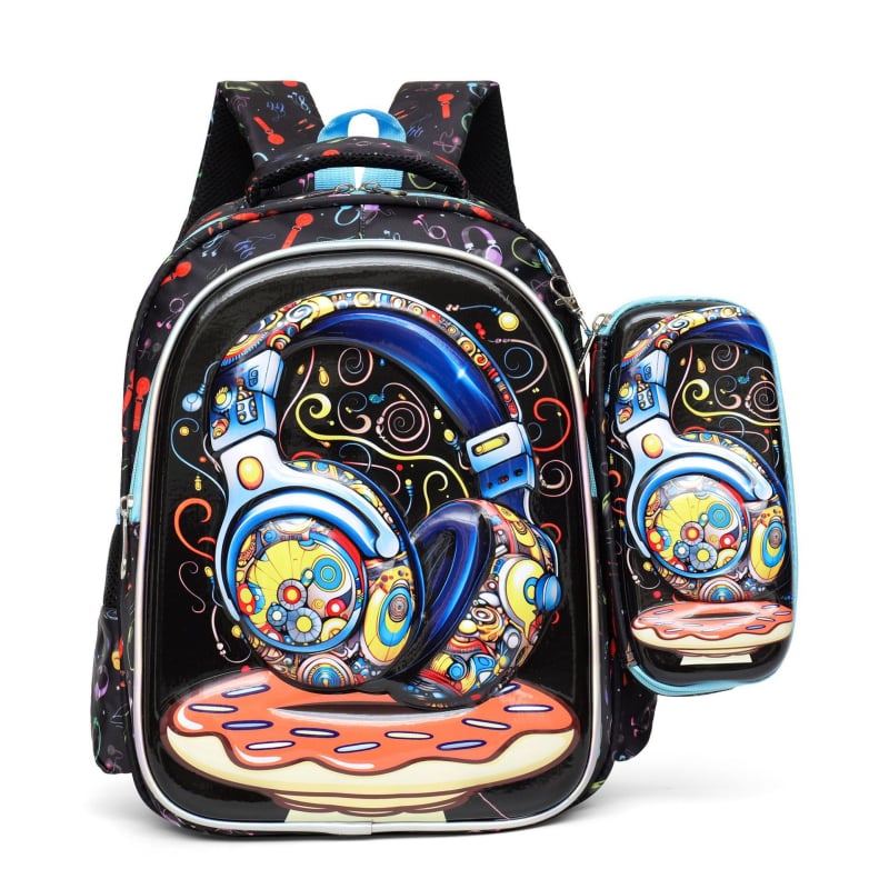 Παιδικό σχολικό σακίδιο EVA+nylon, αναπνεύσιμο, καμπύλοι ιμάντες ώμου, για δημοτικό σχολείο