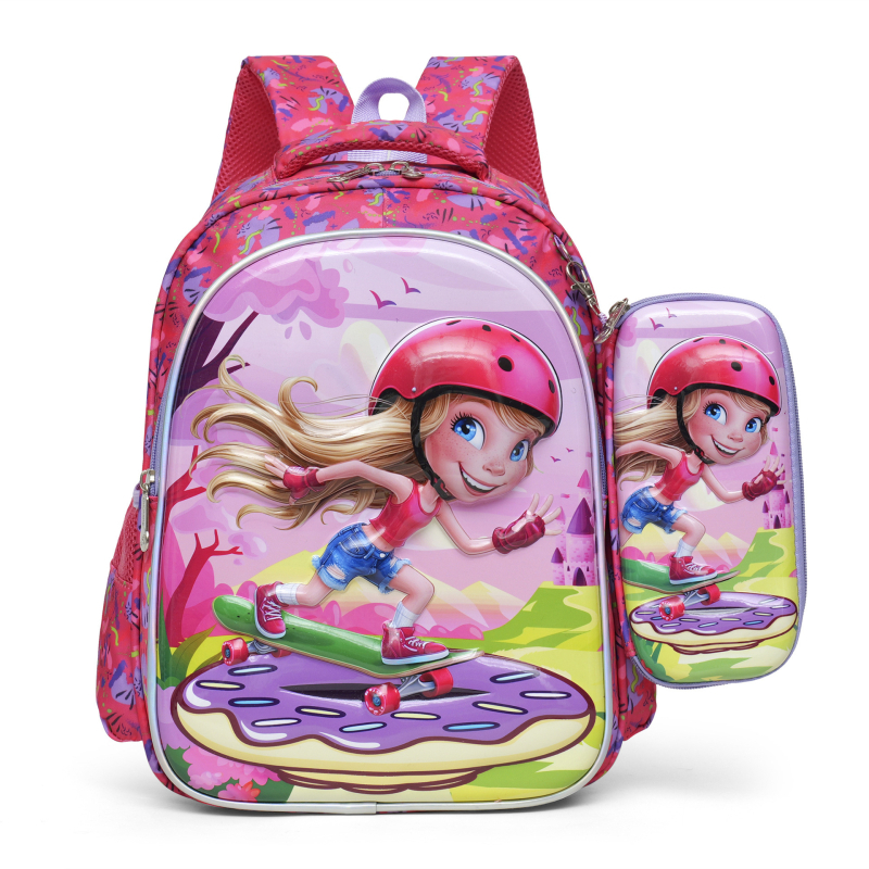 Παιδικό σχολικό σακίδιο EVA+nylon, αναπνεύσιμο, καμπύλοι ιμάντες ώμου, για δημοτικό σχολείο