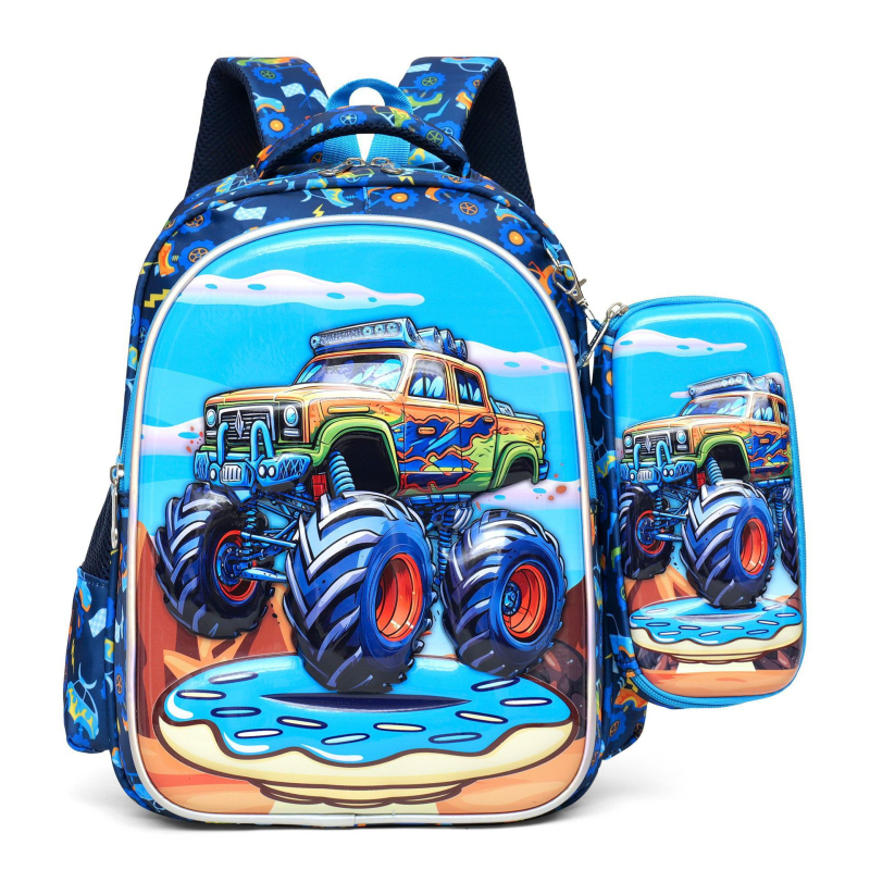 Παιδικό σχολικό σακίδιο EVA+nylon, αναπνεύσιμο, καμπύλοι ιμάντες ώμου, για δημοτικό σχολείο