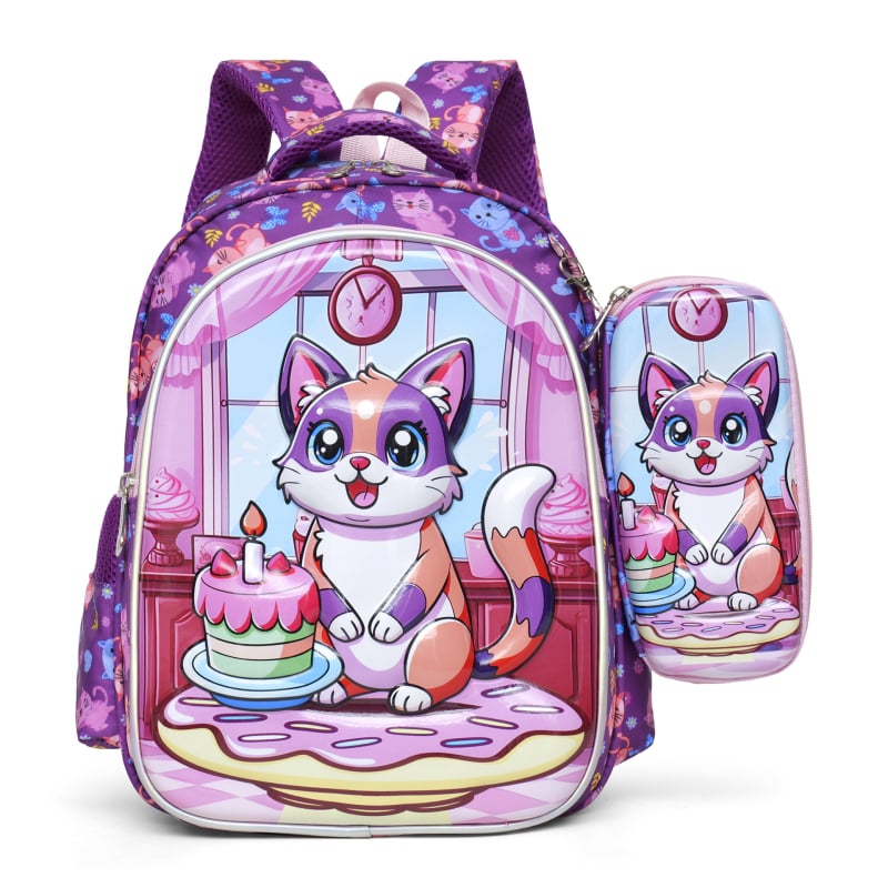 Παιδικό σχολικό σακίδιο EVA+nylon, αναπνεύσιμο, καμπύλοι ιμάντες ώμου, για δημοτικό σχολείο