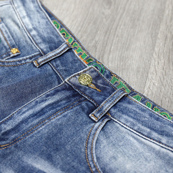 Songzhi poderane traper kratke hlače – srednji pojas, denim tkanina s 91% pamuka, mikro-elastičnost, duljina pet kvartala, pravilan kroj