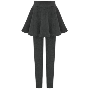 Plus-size talie înaltă – colanți-fustă cu design faux de două părți, într-un singur articol, pentru primăvară-toamnă-iarnă, gros, respirabil