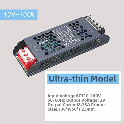 LED импулсно захранване с постоянен волтаж, вход 220 V AC, изход 12–24 V DC, до 16.6 A, 400 W, защита: претоварване, късо съединение, прекомерно напрежение, прегряване, прекомерен ток