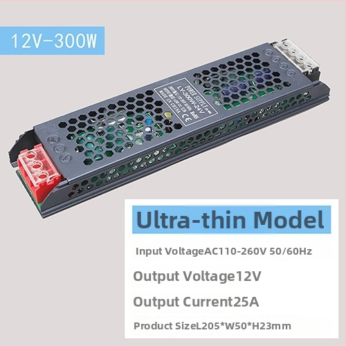 LED импулсно захранване с постоянен волтаж, вход 220 V AC, изход 12–24 V DC, до 16.6 A, 400 W, защита: претоварване, късо съединение, прекомерно напрежение, прегряване, прекомерен ток