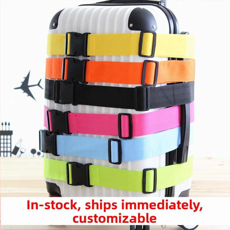 Popruh na batožinu Ha Xiang, minimalistický a luxusný štýl, pruhovaný vzor, materiál polypropylén, priedušný