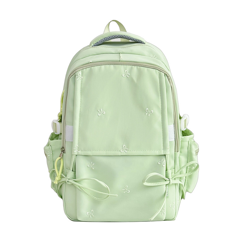 Νάιλον αδιάβροχο σχολικό σακίδιο σε ιαπωνικό στυλ με μοτίβο κυμάτων, καμπύλοι ιμάντες, επένδυση από νάιλον για μαθητές γυμνασίου