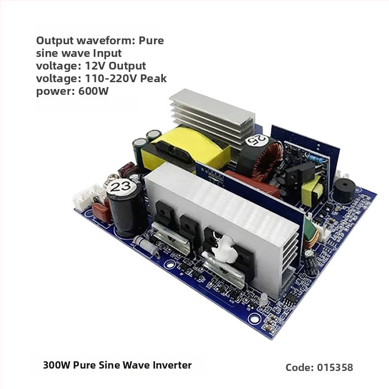 DC-AC inverter modul, 300W, bemenet 12V DC, kimenet 220V AC, 50Hz, kapcsolóüzemű tápegység