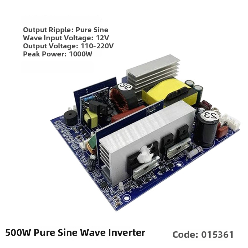 DC-AC inverter modul, 300W, bemenet 12V DC, kimenet 220V AC, 50Hz, kapcsolóüzemű tápegység