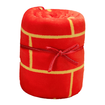 Flanel rolótakaró – Nagy súlyú, korall bársony, Geometriai mintázat, Minden évszakhoz alkalmas