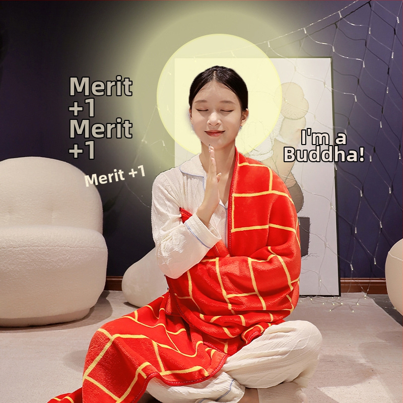 Flanel rolótakaró – Nagy súlyú, korall bársony, Geometriai mintázat, Minden évszakhoz alkalmas