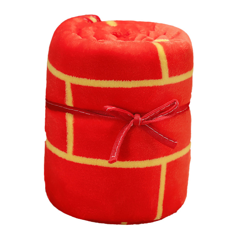 Flanel rolótakaró – Nagy súlyú, korall bársony, Geometriai mintázat, Minden évszakhoz alkalmas