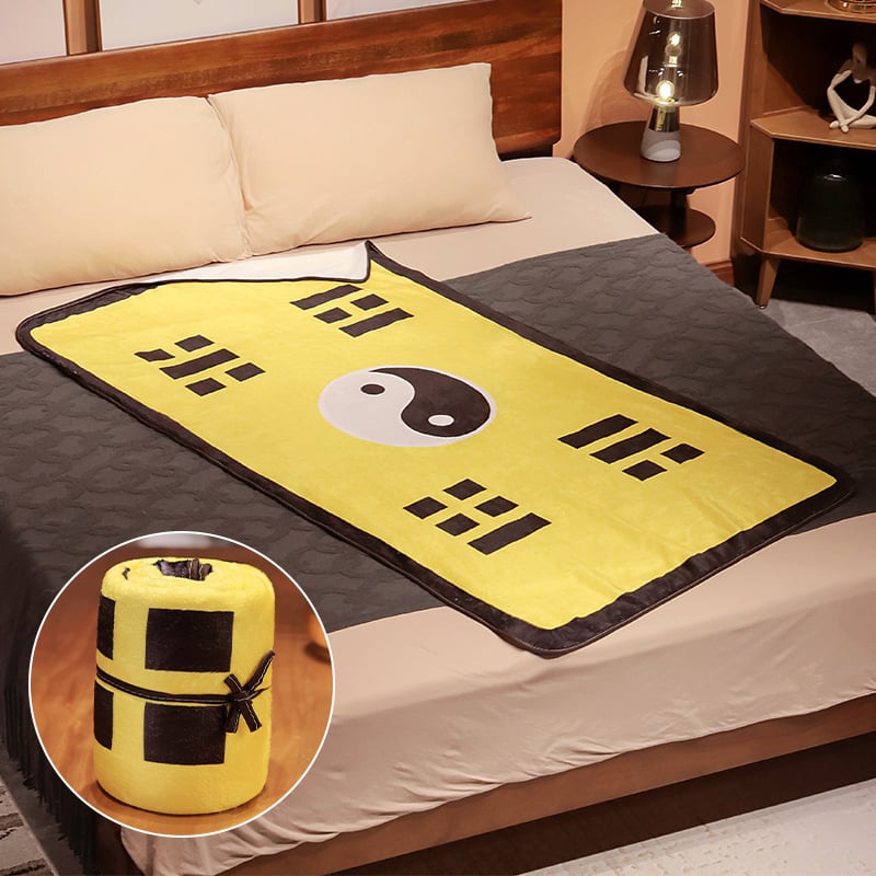 Flanel rolótakaró – Nagy súlyú, korall bársony, Geometriai mintázat, Minden évszakhoz alkalmas