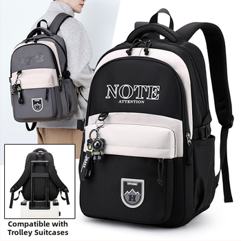 Σχολικό σακίδιο πλάτης - Νάιλον, Λειτουργία μείωσης βάρους, Καμπύλες ρυθμίσεις ώμων, Πολυεστερική επένδυση, Αστικός μινιμαλιστικός σχεδιασμός