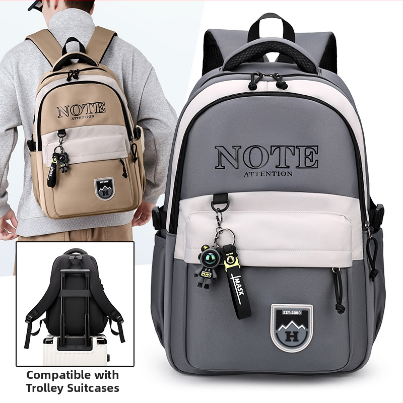 Σχολικό σακίδιο πλάτης - Νάιλον, Λειτουργία μείωσης βάρους, Καμπύλες ρυθμίσεις ώμων, Πολυεστερική επένδυση, Αστικός μινιμαλιστικός σχεδιασμός