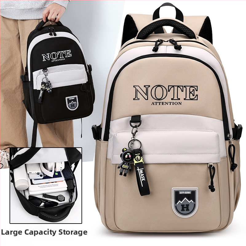 Σχολικό σακίδιο πλάτης - Νάιλον, Λειτουργία μείωσης βάρους, Καμπύλες ρυθμίσεις ώμων, Πολυεστερική επένδυση, Αστικός μινιμαλιστικός σχεδιασμός