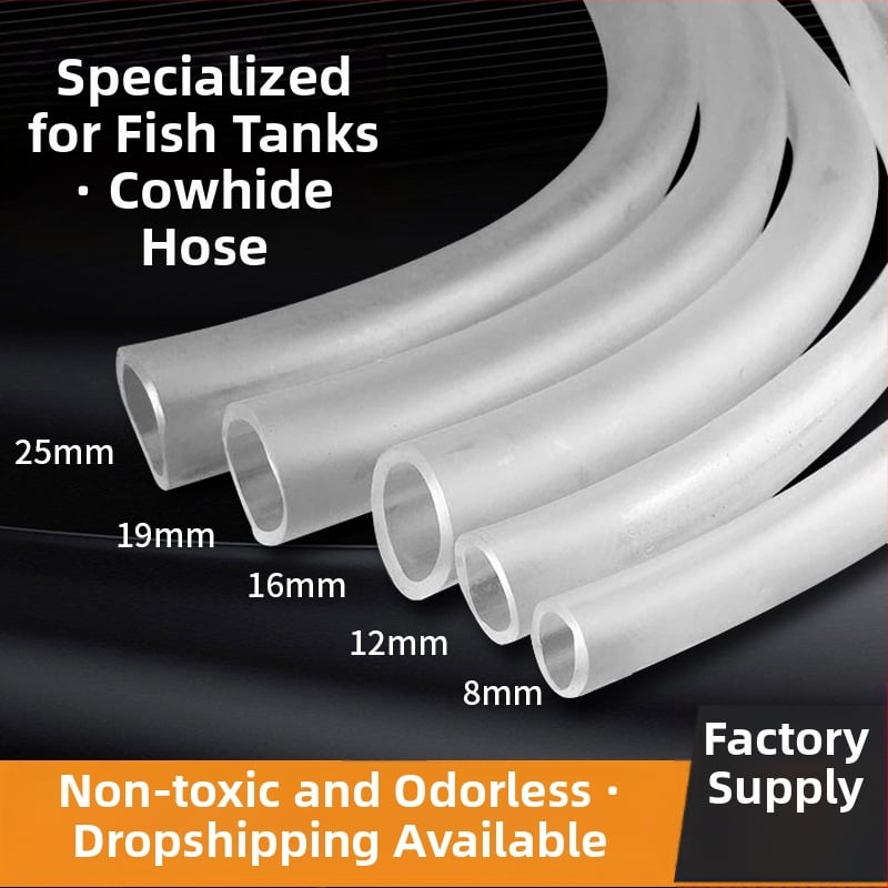 Johnson Aquarium Marháinak inakából készült cső az akváriumi vízcsere és oxigénellátásához, átlátszó cső merülőpumpához, 1 kg