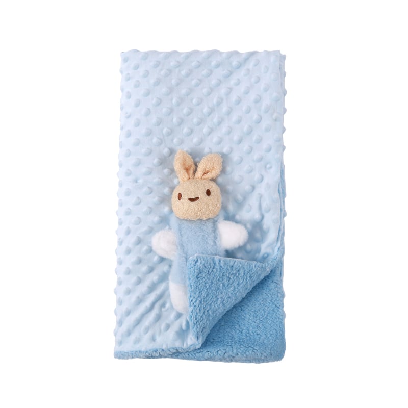 Bean Bean Fleece babakocsi takaró – kétszórétegű meleg, európai–amerikai stílus, 1–3 éveseknek, 300–500 g, személyre szabott feldolgozás