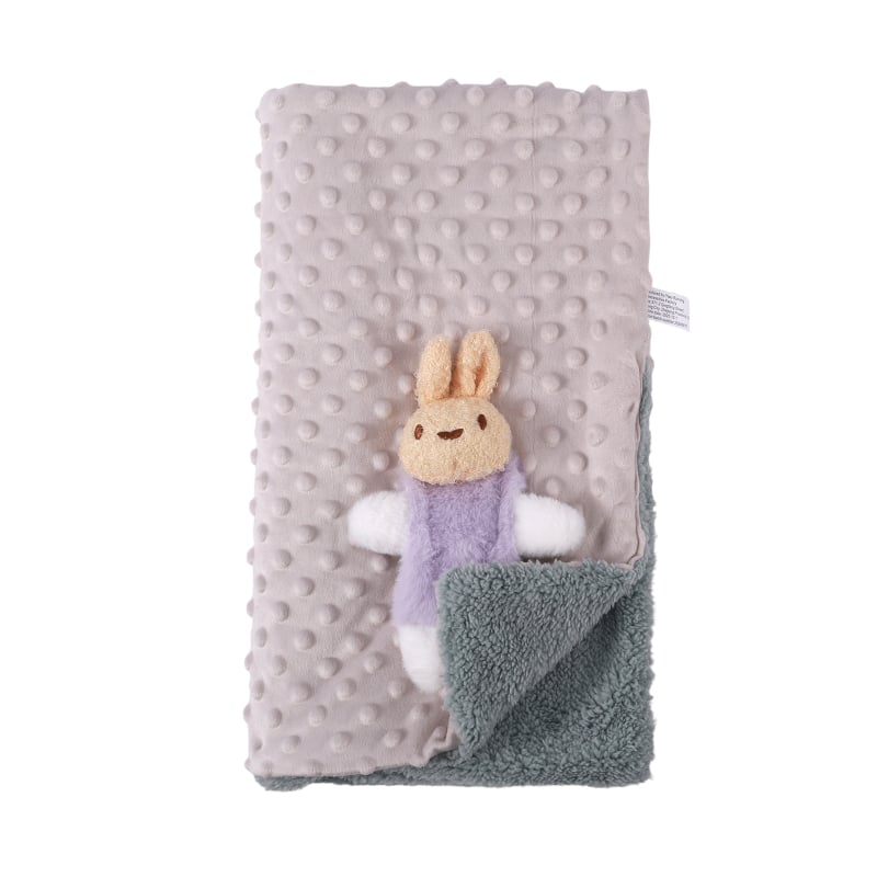 Bean Bean Fleece babakocsi takaró – kétszórétegű meleg, európai–amerikai stílus, 1–3 éveseknek, 300–500 g, személyre szabott feldolgozás