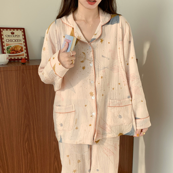 Комплект за майчинство и кърмене, 100% памук, дълги ръкави, с отвор за кърмене, пролет 2023