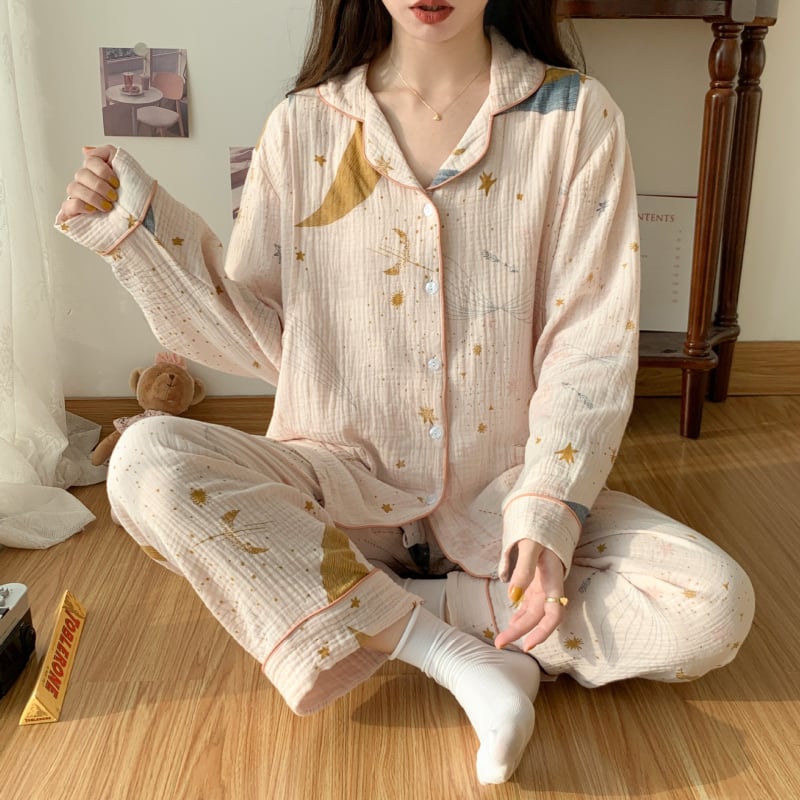 Комплект за майчинство и кърмене, 100% памук, дълги ръкави, с отвор за кърмене, пролет 2023