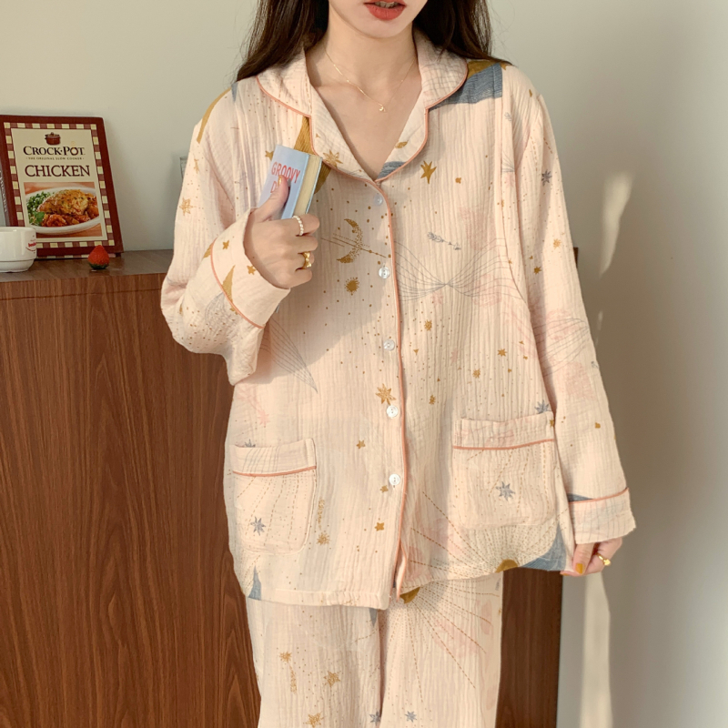 Комплект за майчинство и кърмене, 100% памук, дълги ръкави, с отвор за кърмене, пролет 2023