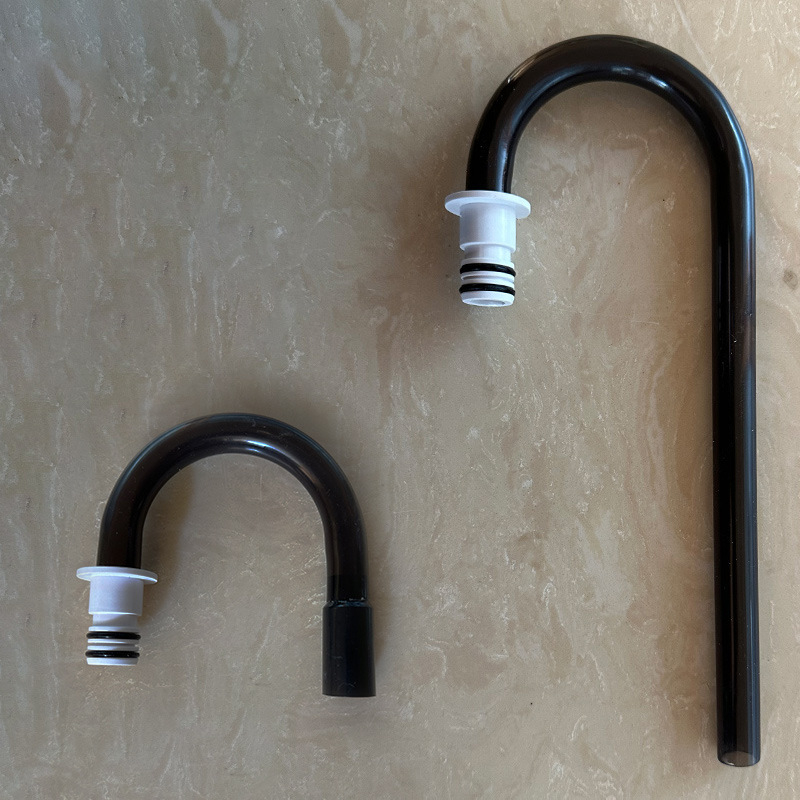 Akvaris csatlakozókészlet: alsó szívófedél, bemeneti görbe cső, kimeneti kacsaformájú vég, lebegőfej csatlakozó