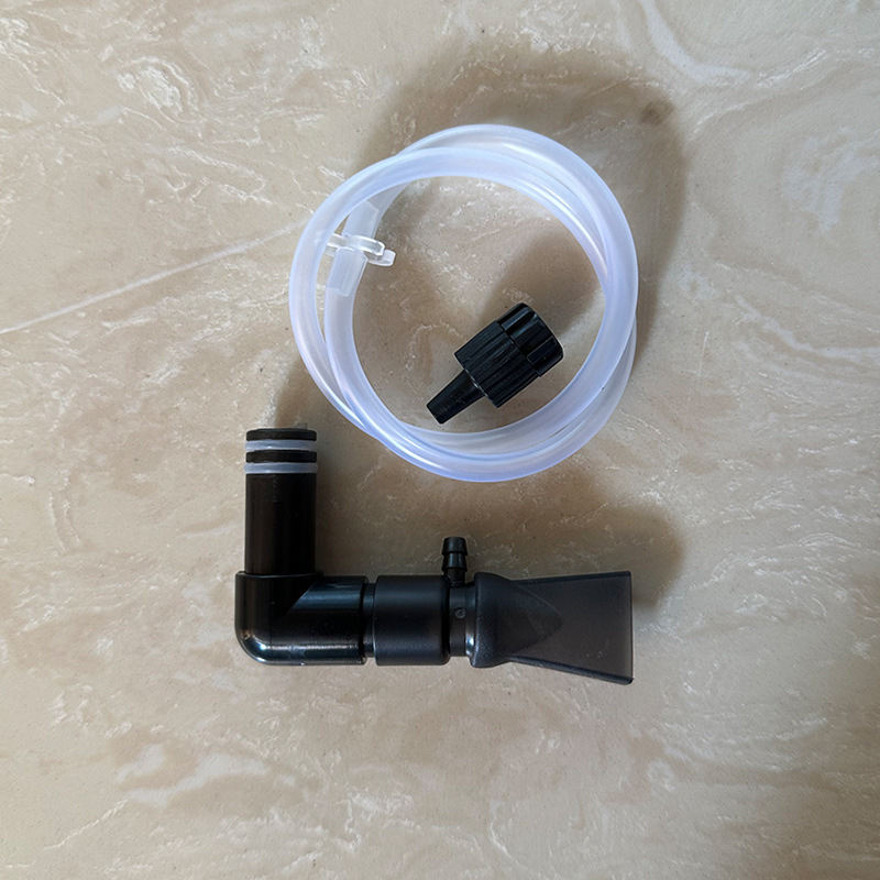 Akvaris csatlakozókészlet: alsó szívófedél, bemeneti görbe cső, kimeneti kacsaformájú vég, lebegőfej csatlakozó